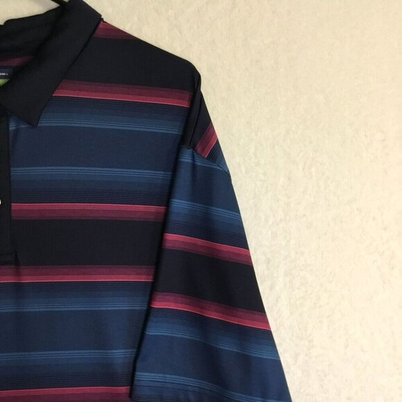 Ben Hogan Performance 3-Button Men's Golf Polo Sz XXXL Colorful Striped Lined - Picture 4 of 15